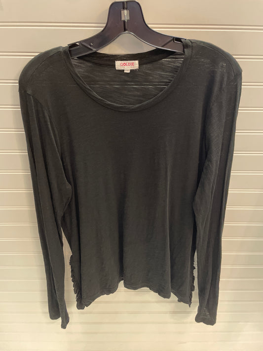 Top Long Sleeve By Goldie In Black, Size: L