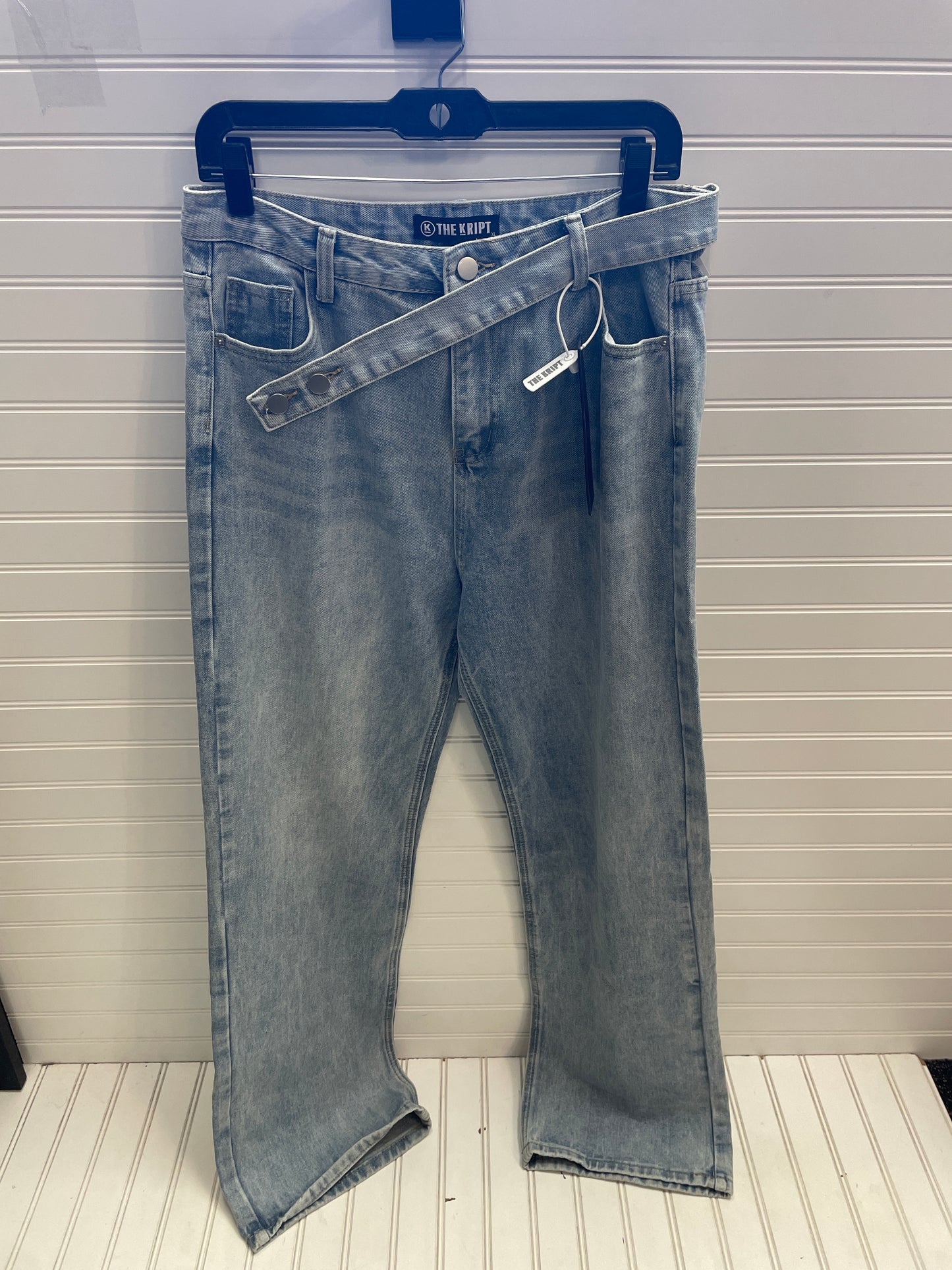 Jeans Straight By The Kript In Blue Denim, Size: Xl