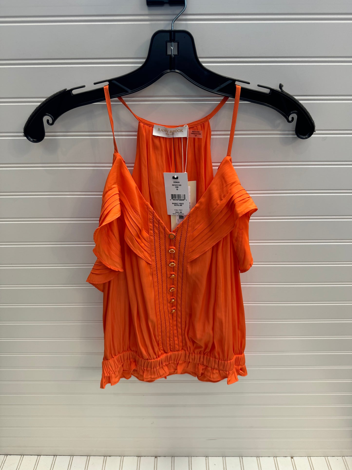 Top Sleeveless By Ramy Brook In Orange, Size: S