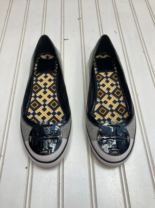 Shoes Designer By Tory Burch In Black & White, Size: 7