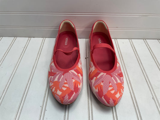 Shoes Flats By Vivaia In Orange & Pink, Size: 7