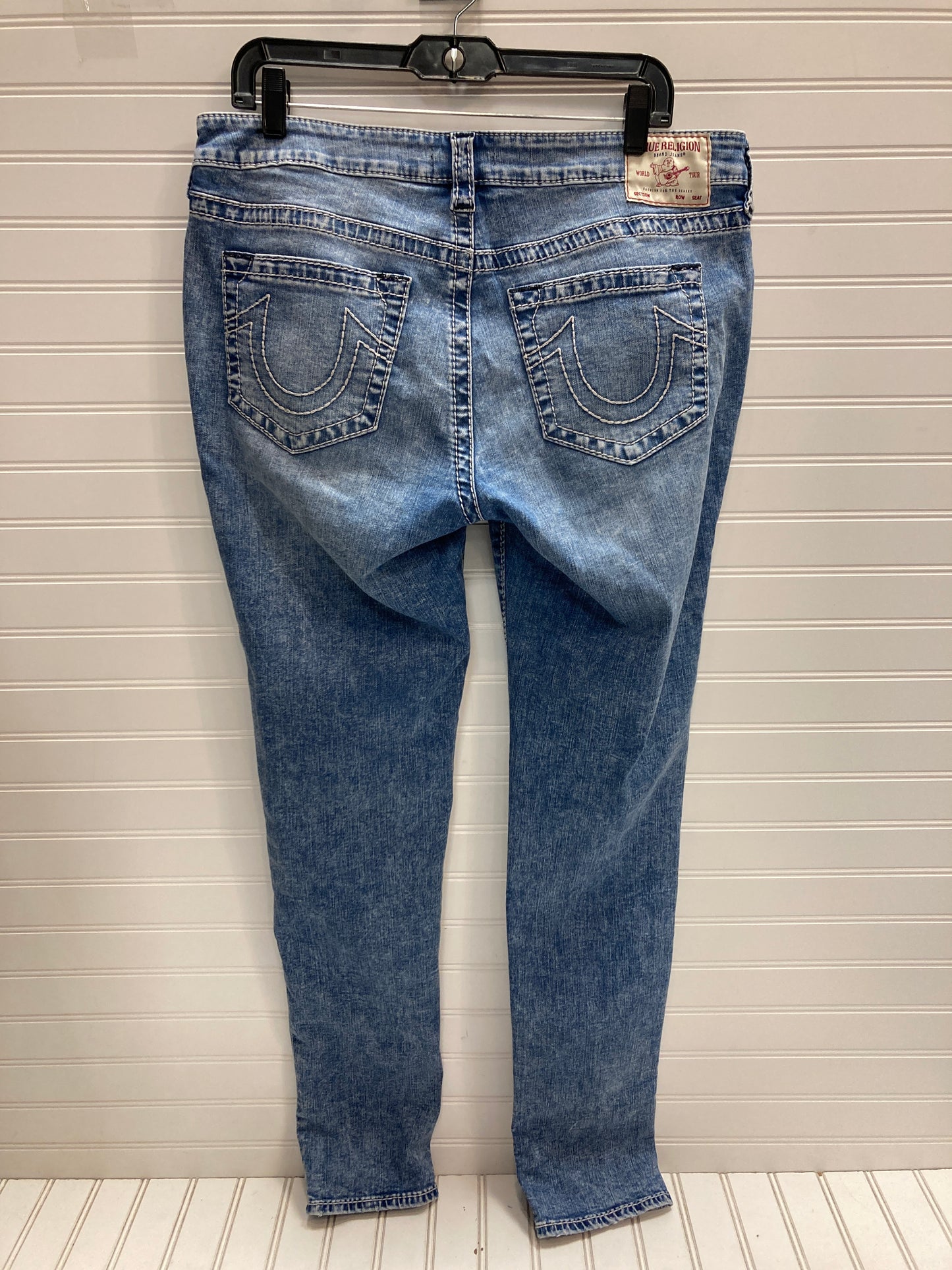 Jeans Skinny By True Religion In Blue Denim, Size: 18