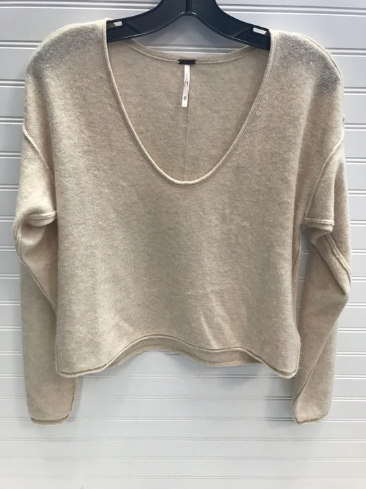 Sweater Cashmere By Free People In Cream, Size: Xs