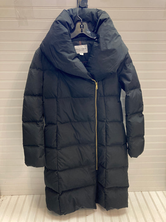 Coat Puffer & Quilted By Cole-haan In Black, Size: M