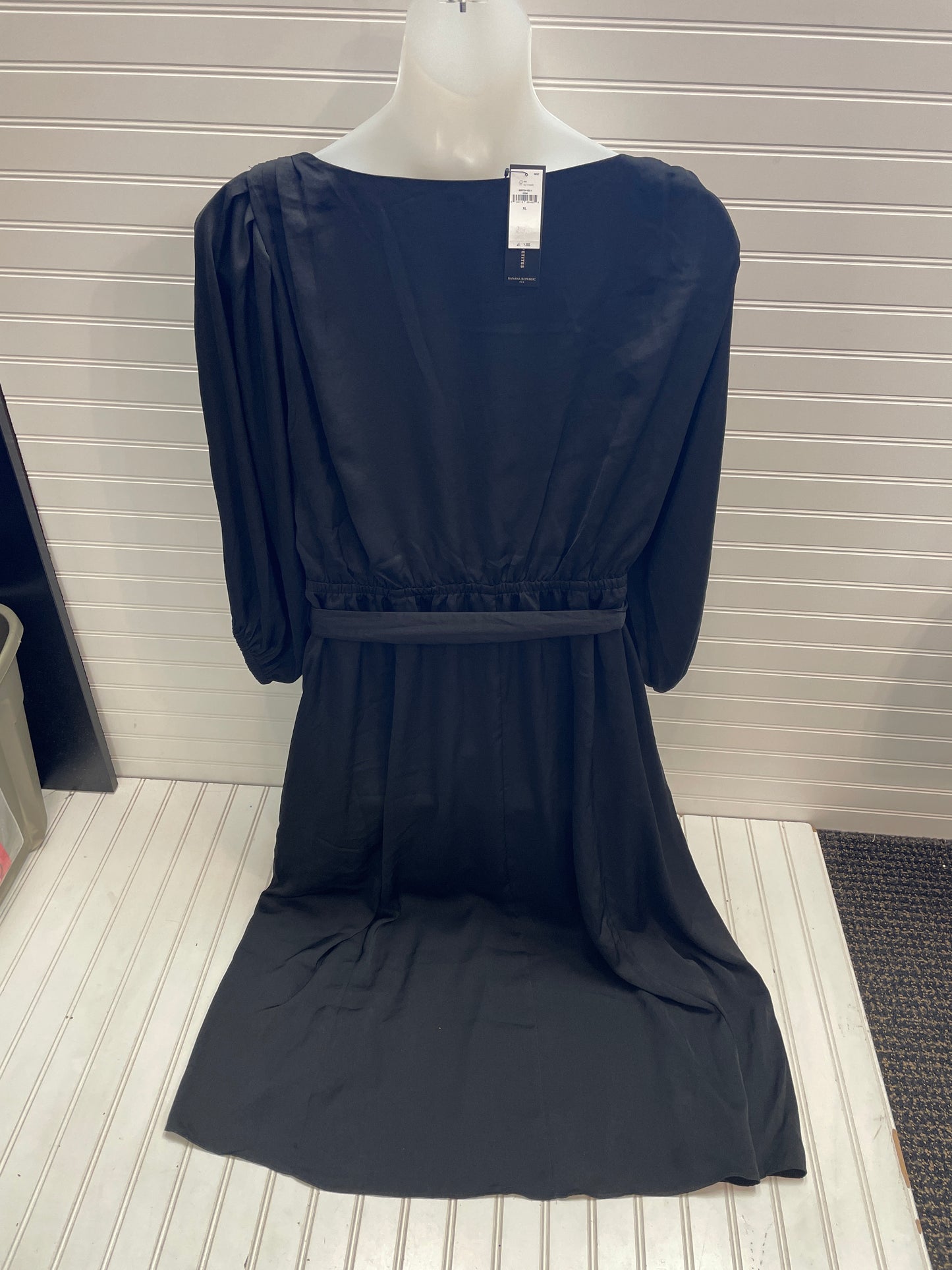 Dress Casual Maxi By Banana Republic In Black, Size: Xl