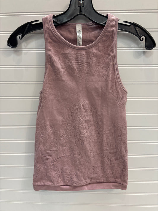 Athletic Tank Top By Lululemon In Mauve, Size: 6