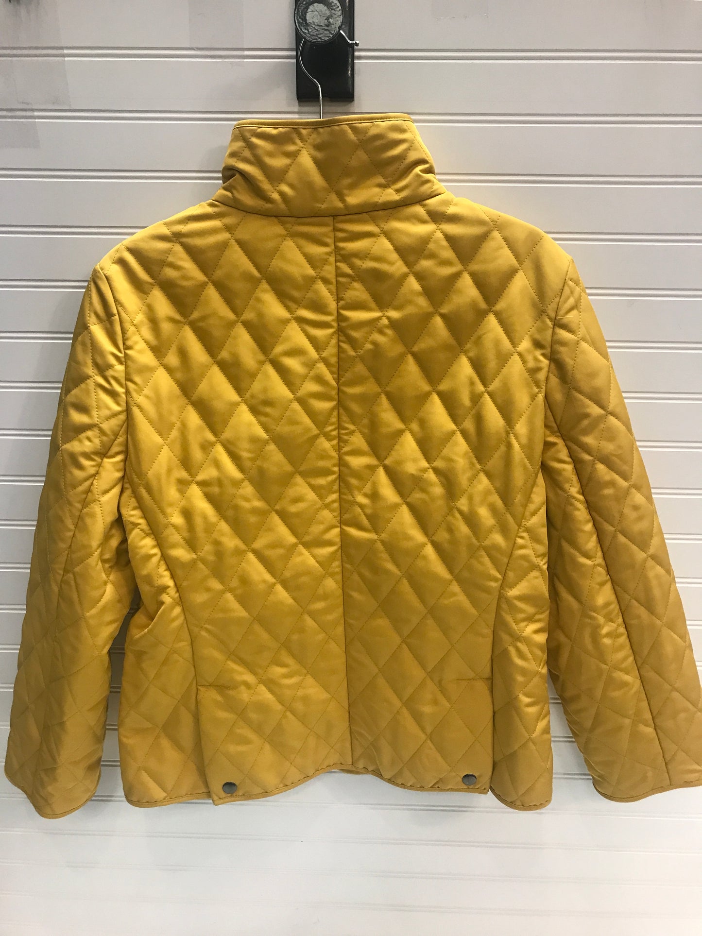 Jacket Puffer & Quilted By Cmb In Yellow, Size: M