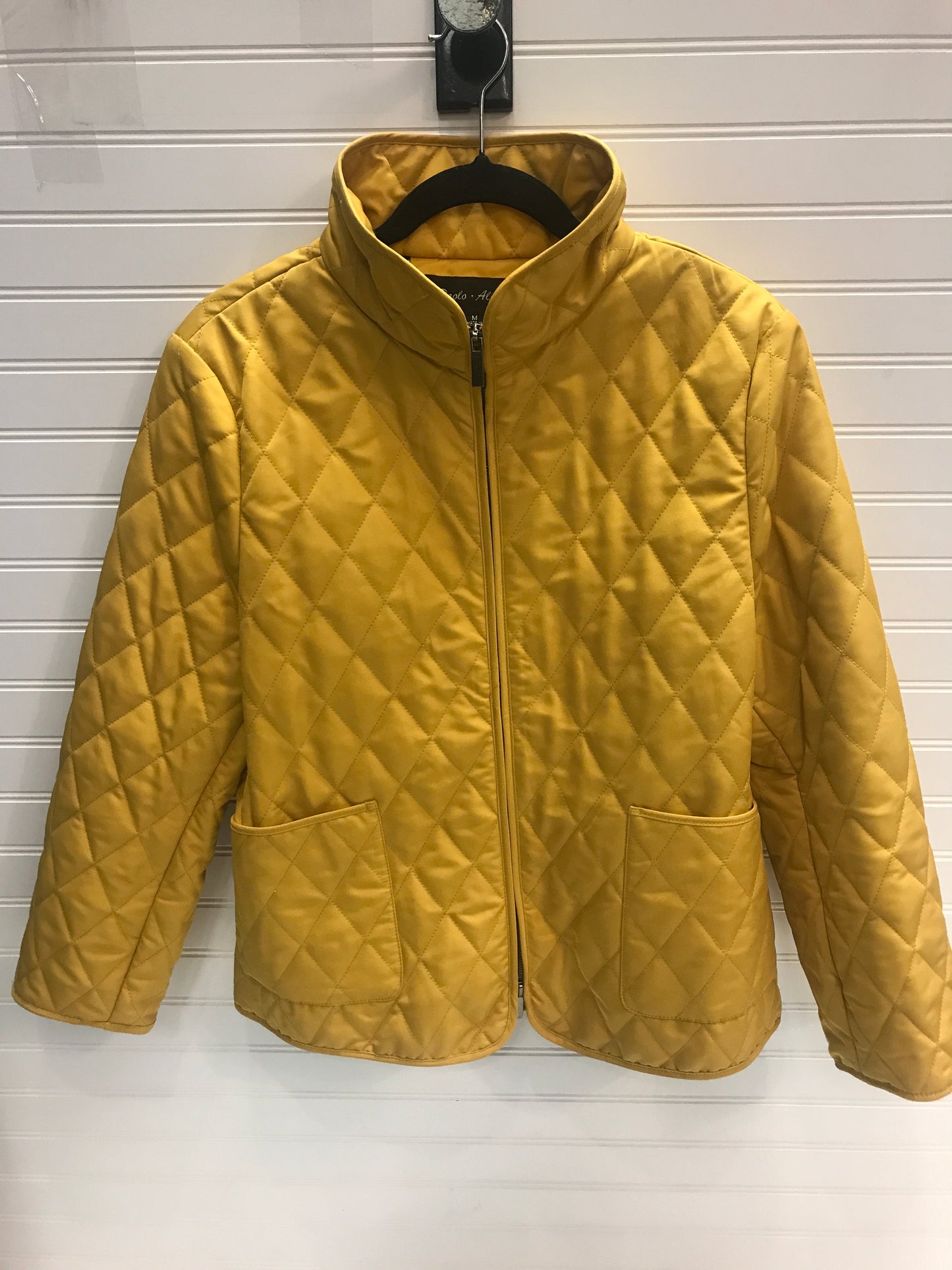 Jacket Puffer & Quilted By Cmb In Yellow, Size: M