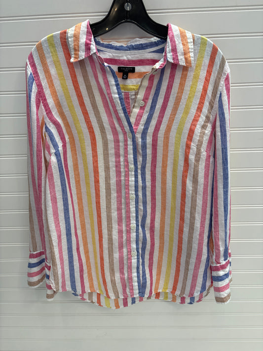 Blouse Long Sleeve By Talbots In Multi-colored, Size: Mp