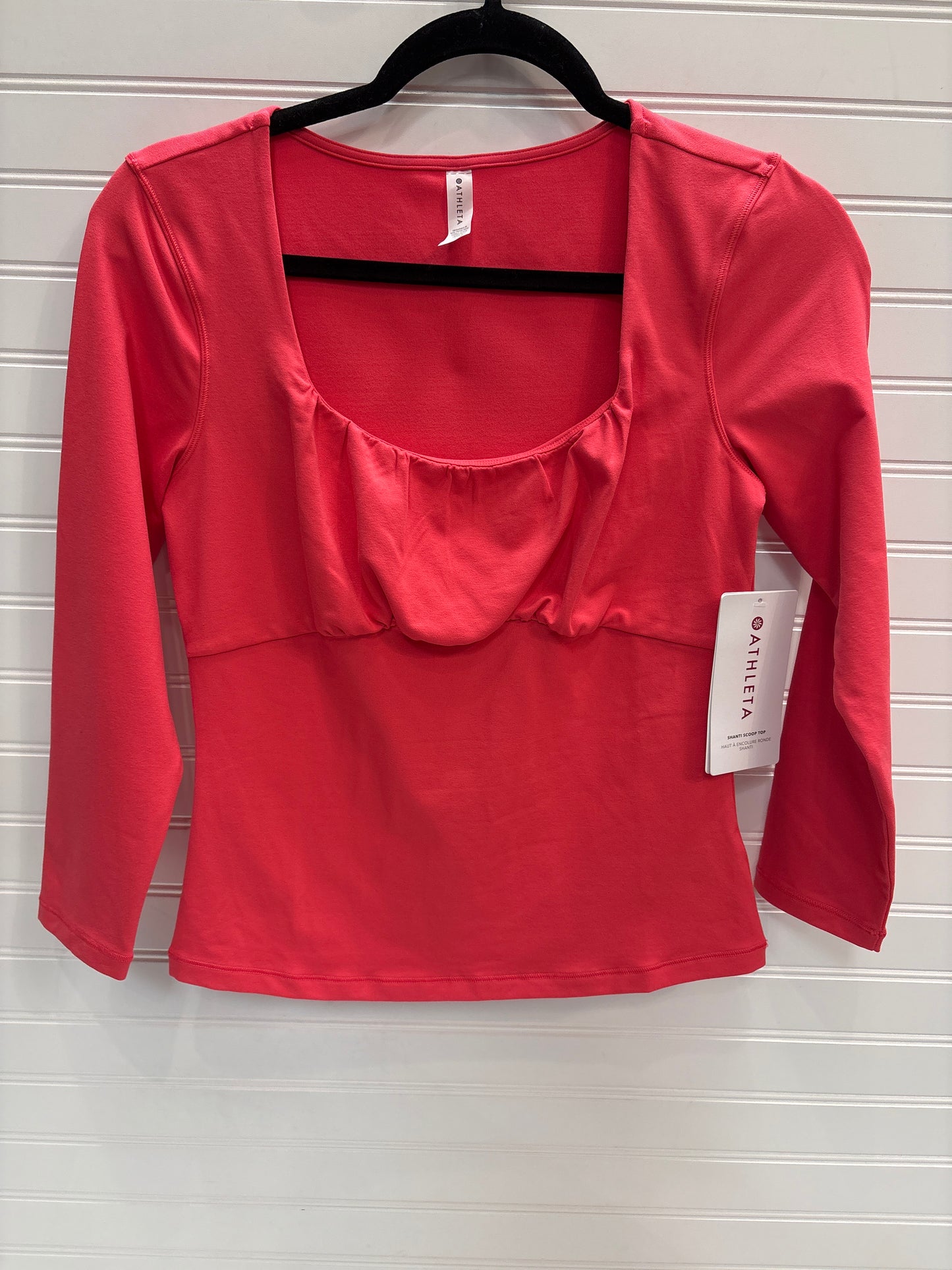 Top 3/4 Sleeve By Athleta In Red, Size: S