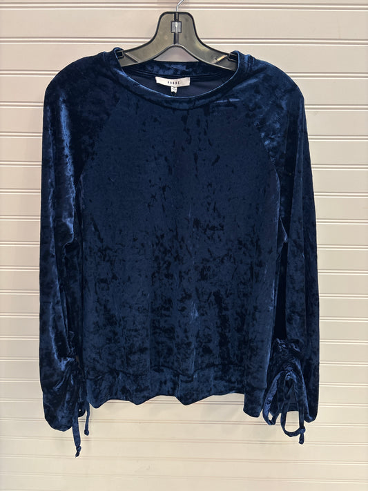 Top Long Sleeve By Ro & De In Navy, Size: M