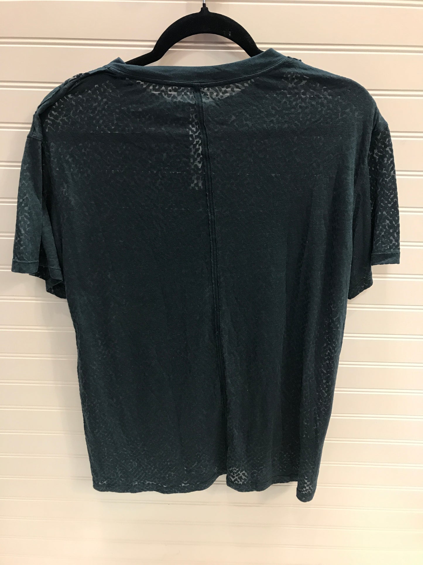 Athletic Top Short Sleeve By Lululemon In Teal, Size: 6