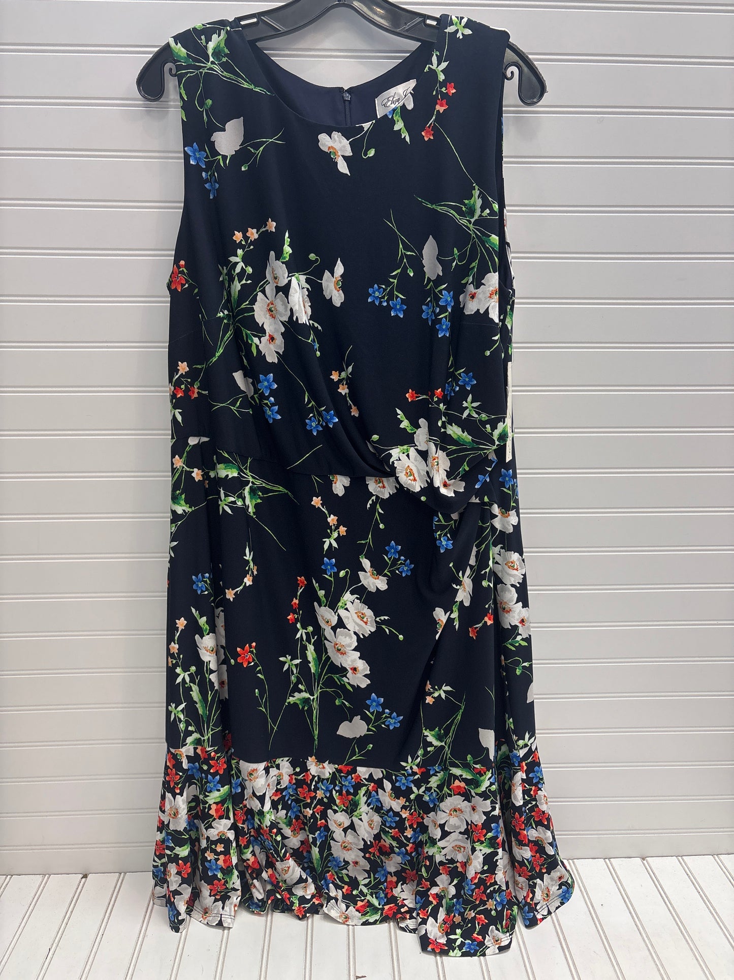 Dress Work By Eliza J In Floral Print, Size: 16