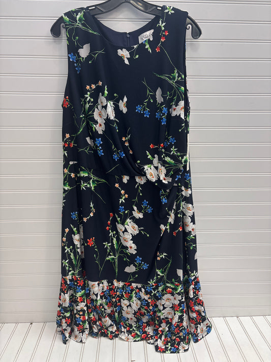 Dress Work By Eliza J In Floral Print, Size: 16