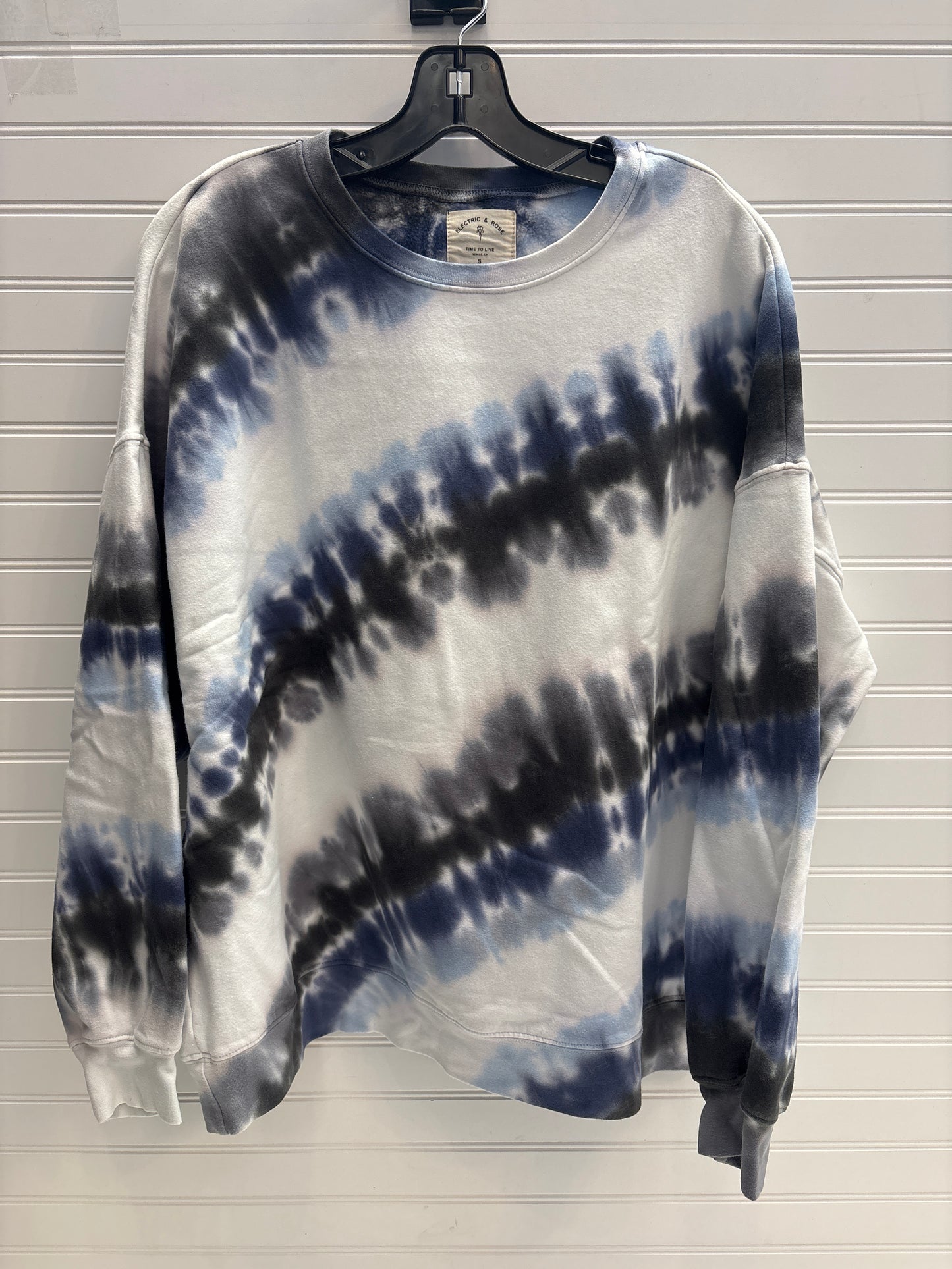 Sweatshirt Crewneck By Electric & Rose In Tie Dye Print, Size: S