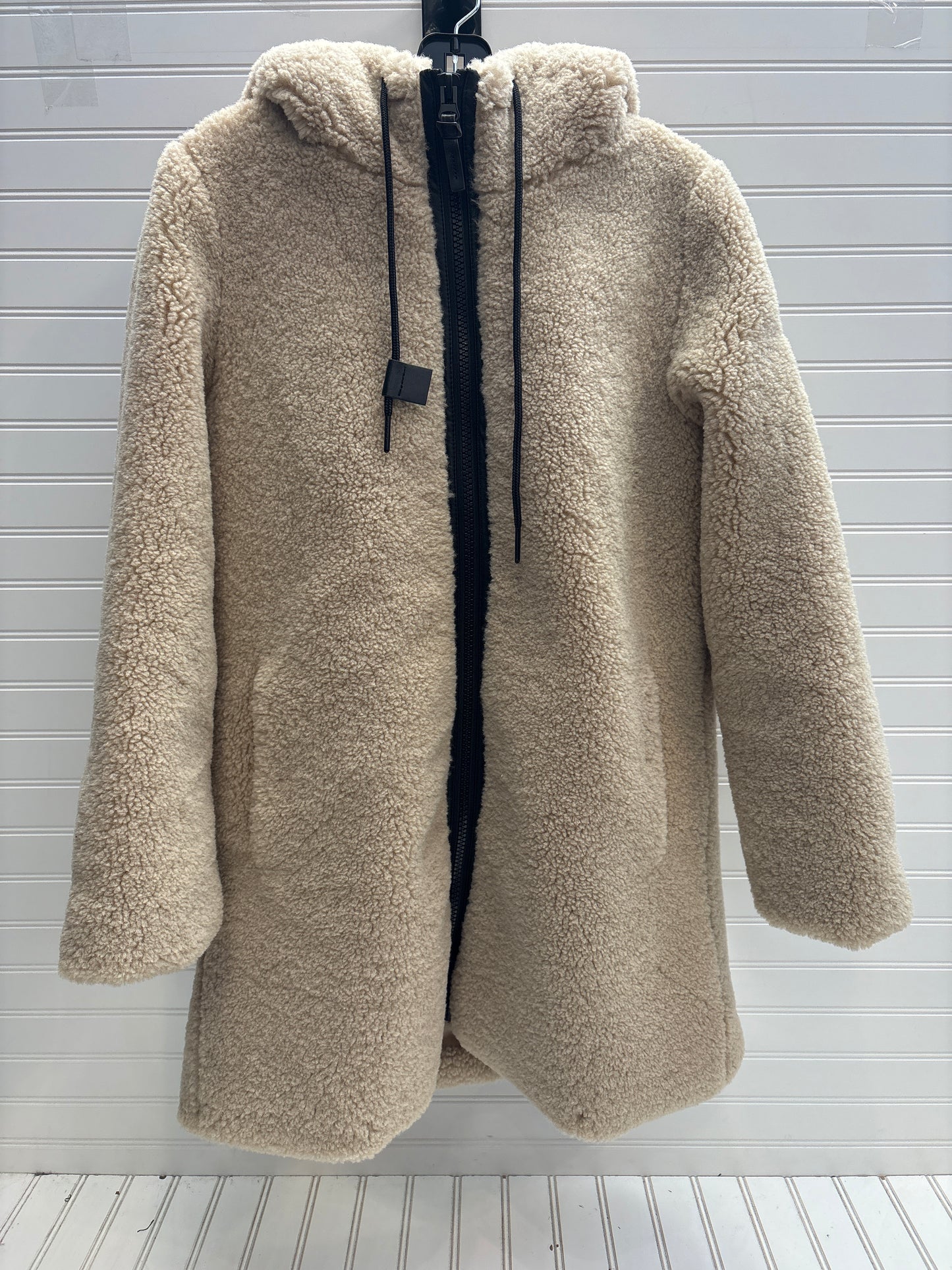 Coat Faux Fur & Sherpa By Sanctuary In Cream, Size: M