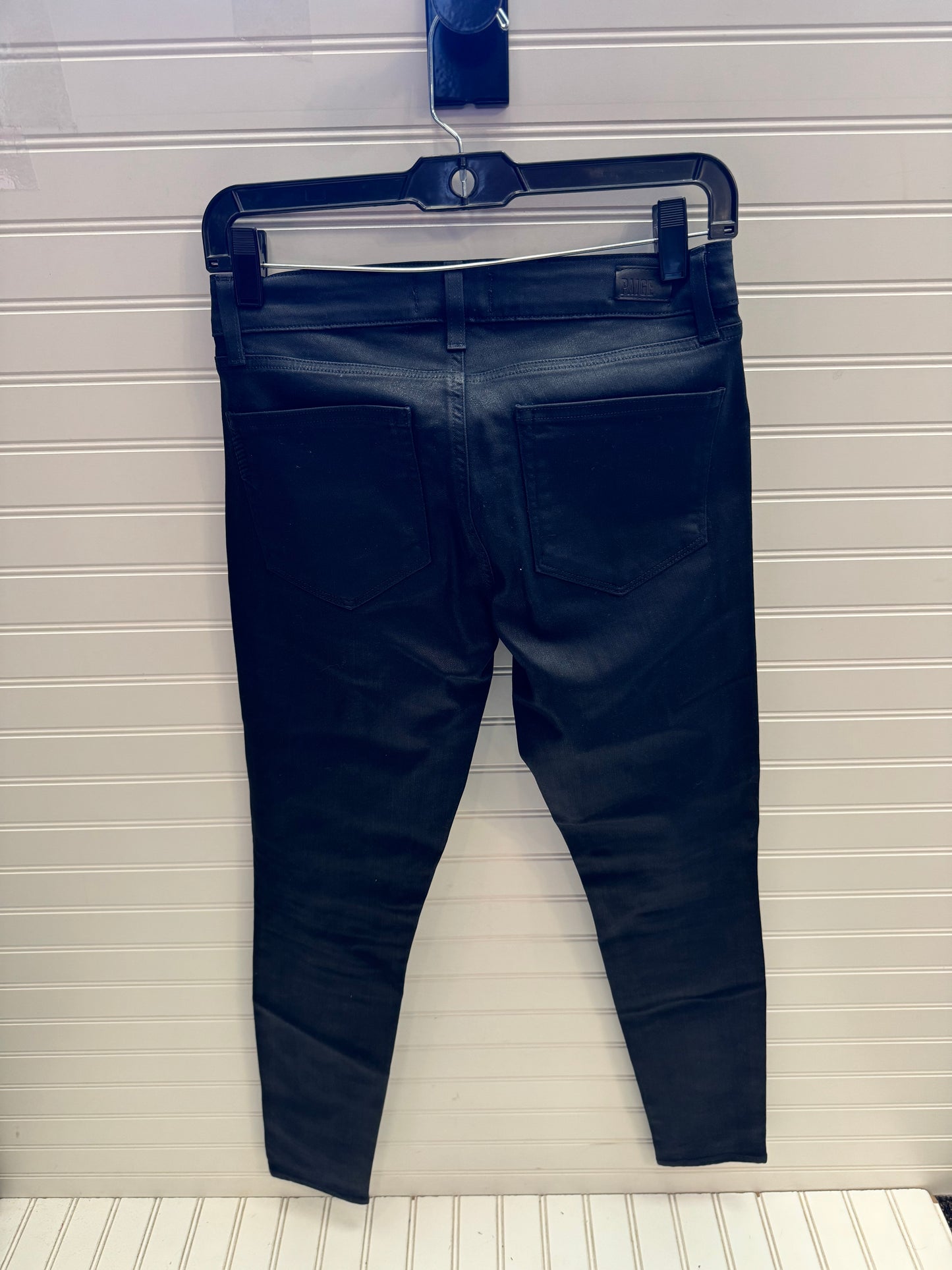 Jeans Skinny By Paige In Black, Size: 4