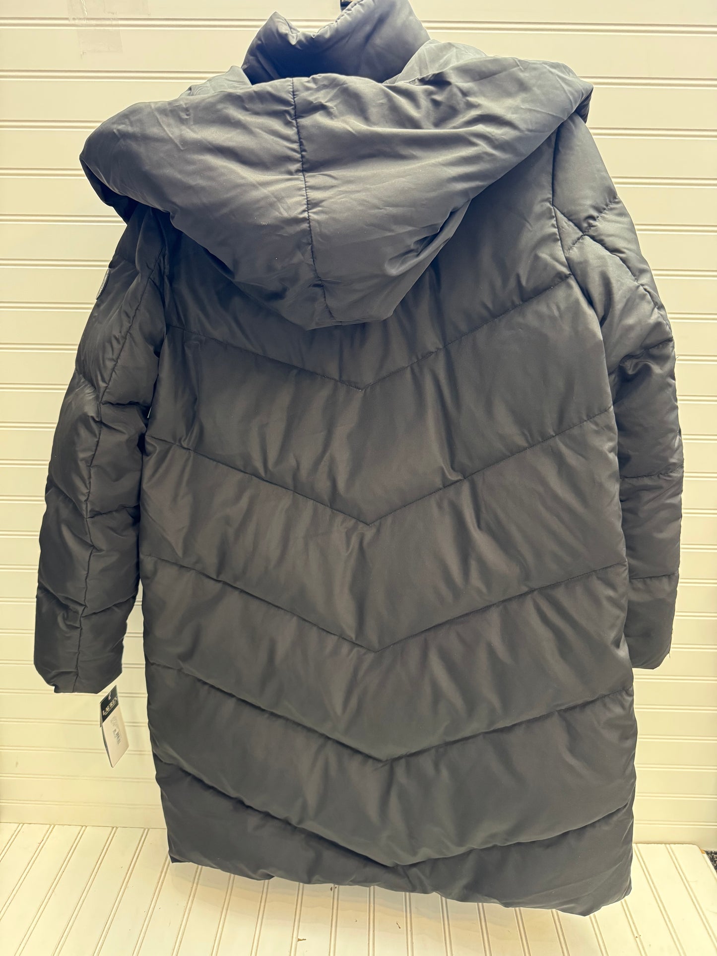 Coat Puffer & Quilted By Lauren By Ralph Lauren In Black, Size: L