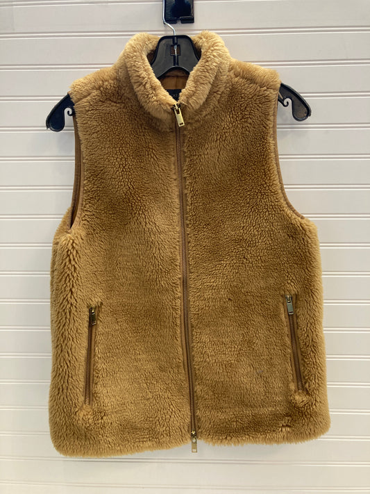 Vest Faux Fur & Sherpa By J. Crew In Brown, Size: S