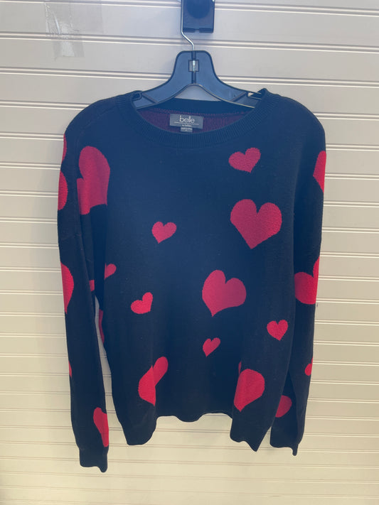 Sweater By Belldini In Black & Red, Size: Xl