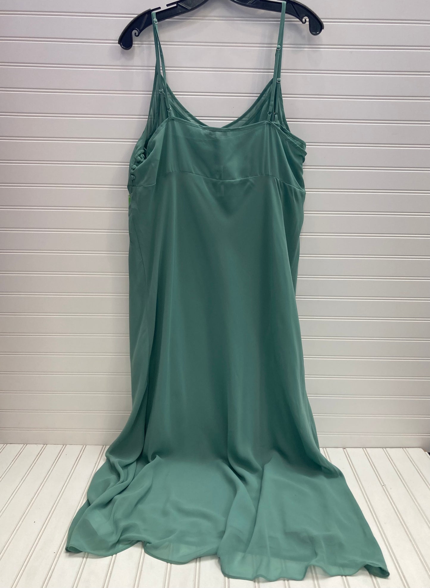 Green Dress Party Midi Madewell, Size 6