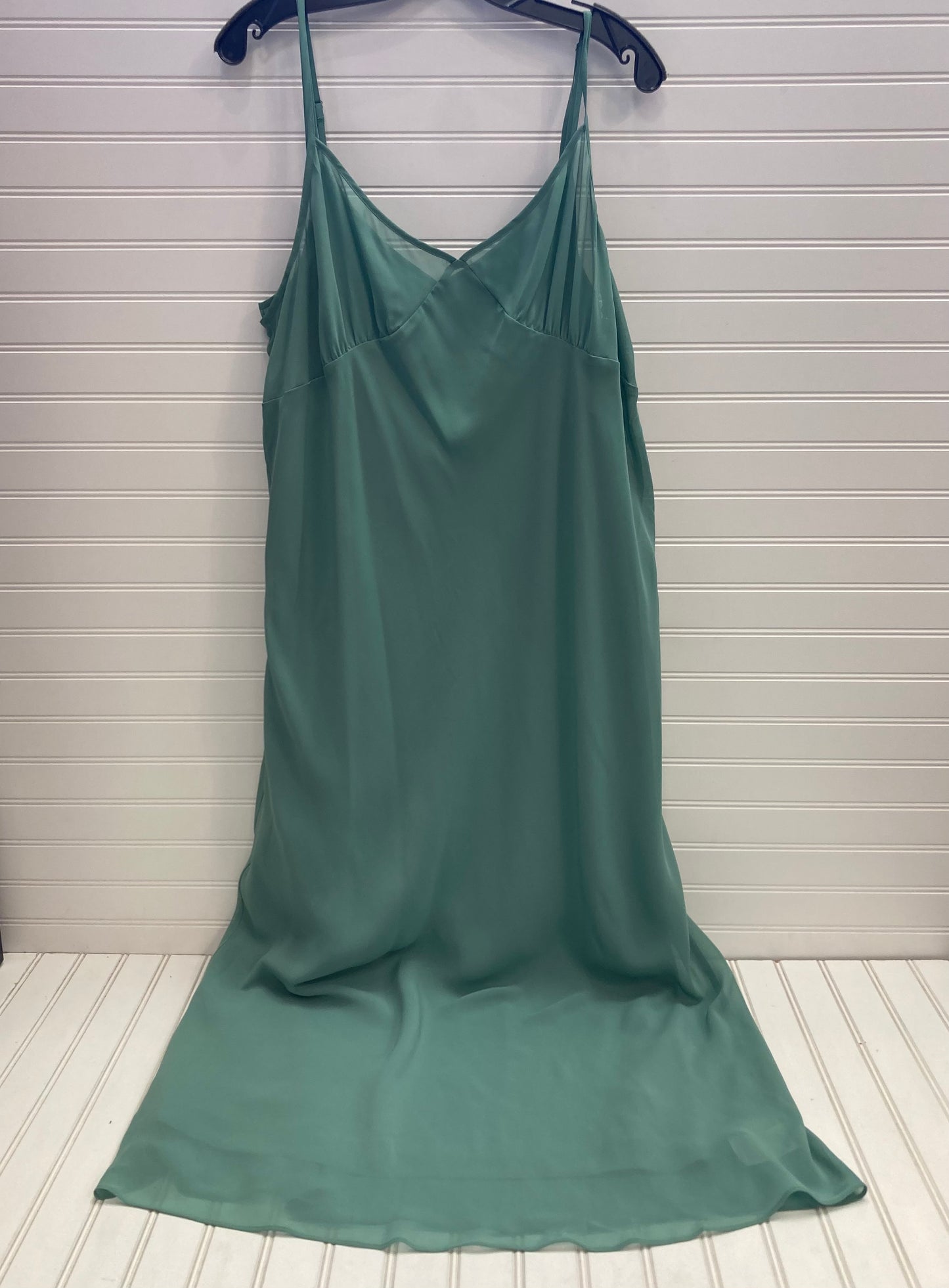 Green Dress Party Midi Madewell, Size 6