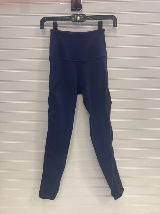 Navy Athletic Leggings Capris Beyond Yoga, Size Xs