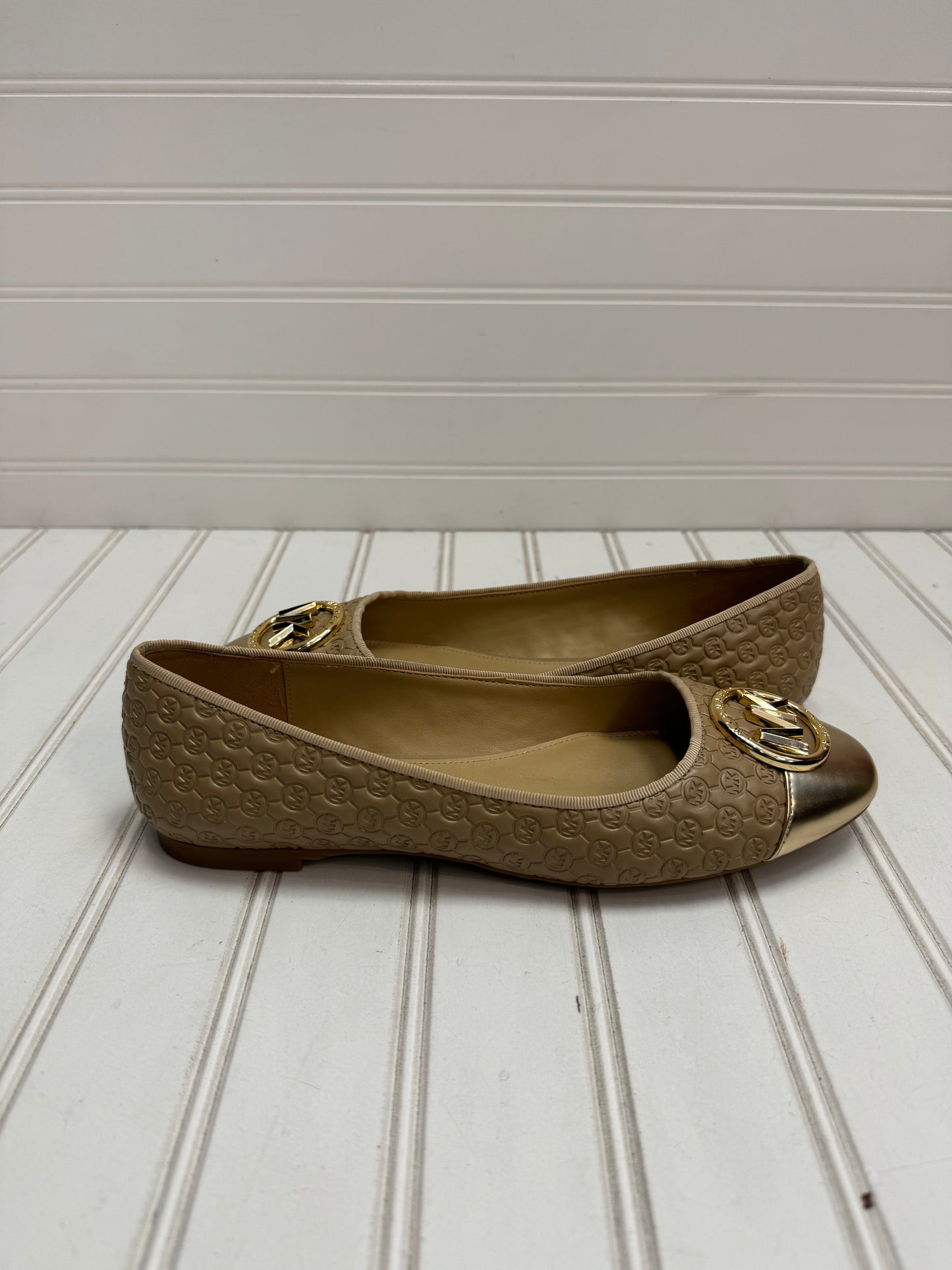 Tan Shoes Flats Michael By Michael Kors, Size 6.5