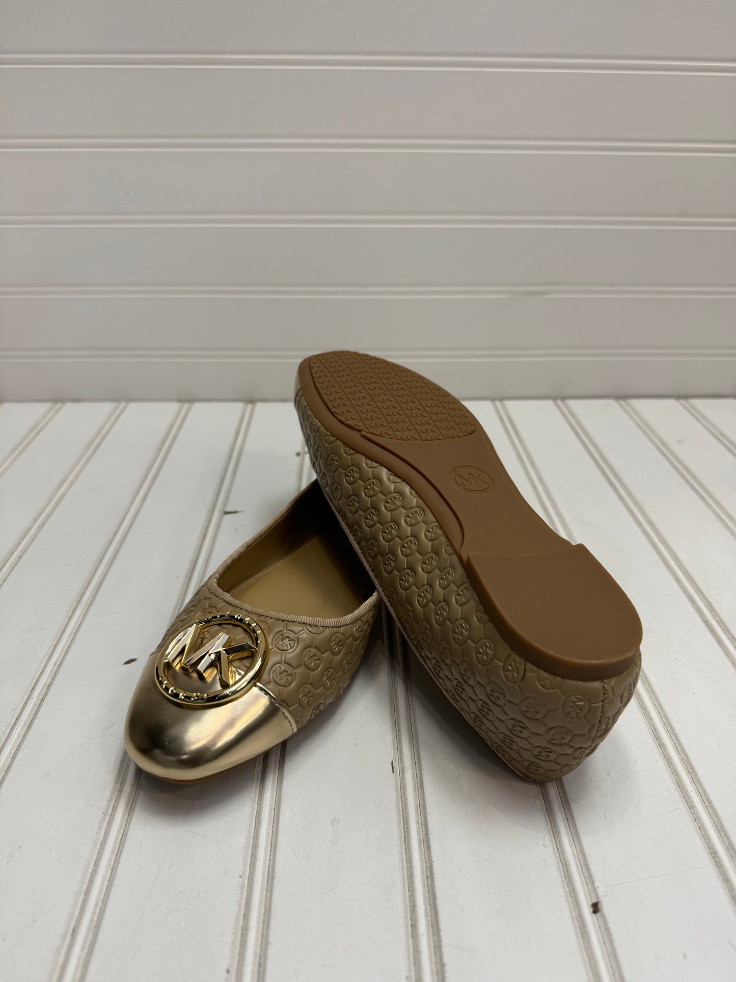 Tan Shoes Flats Michael By Michael Kors, Size 6.5