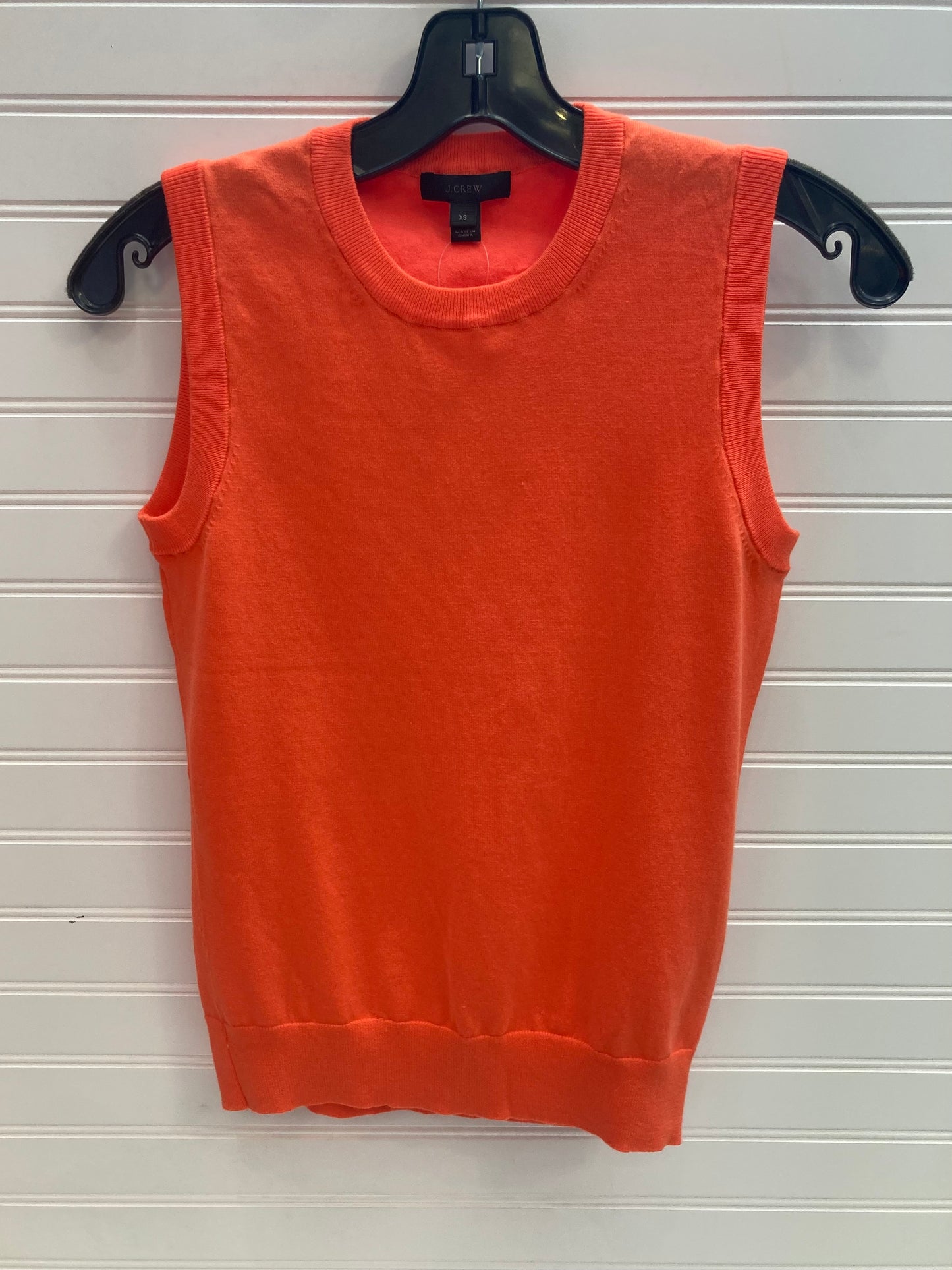 Orange Top Sleeveless J. Crew, Size Xs