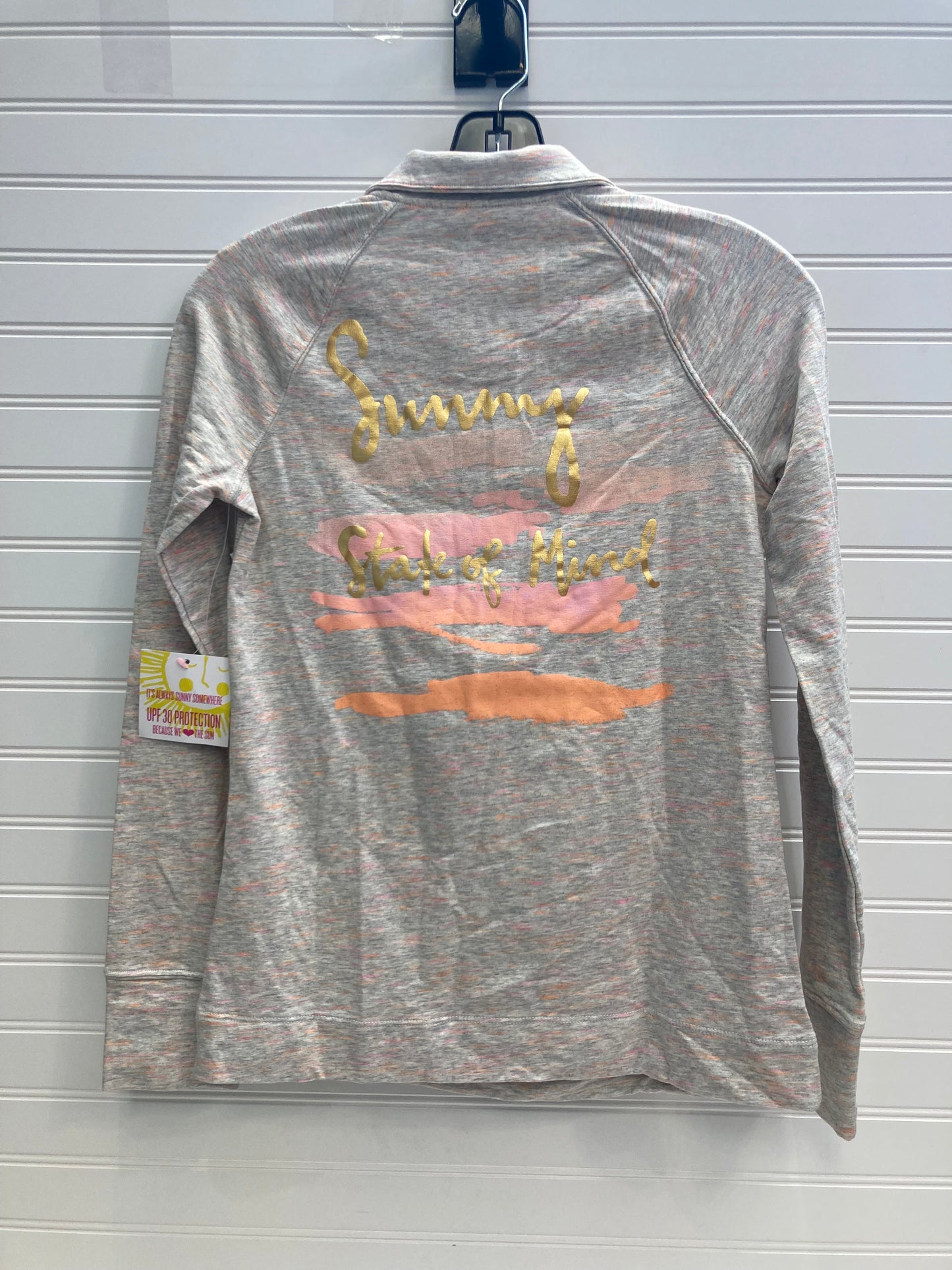 Grey & Orange Sweatshirt Designer Lilly Pulitzer, Size Xxs