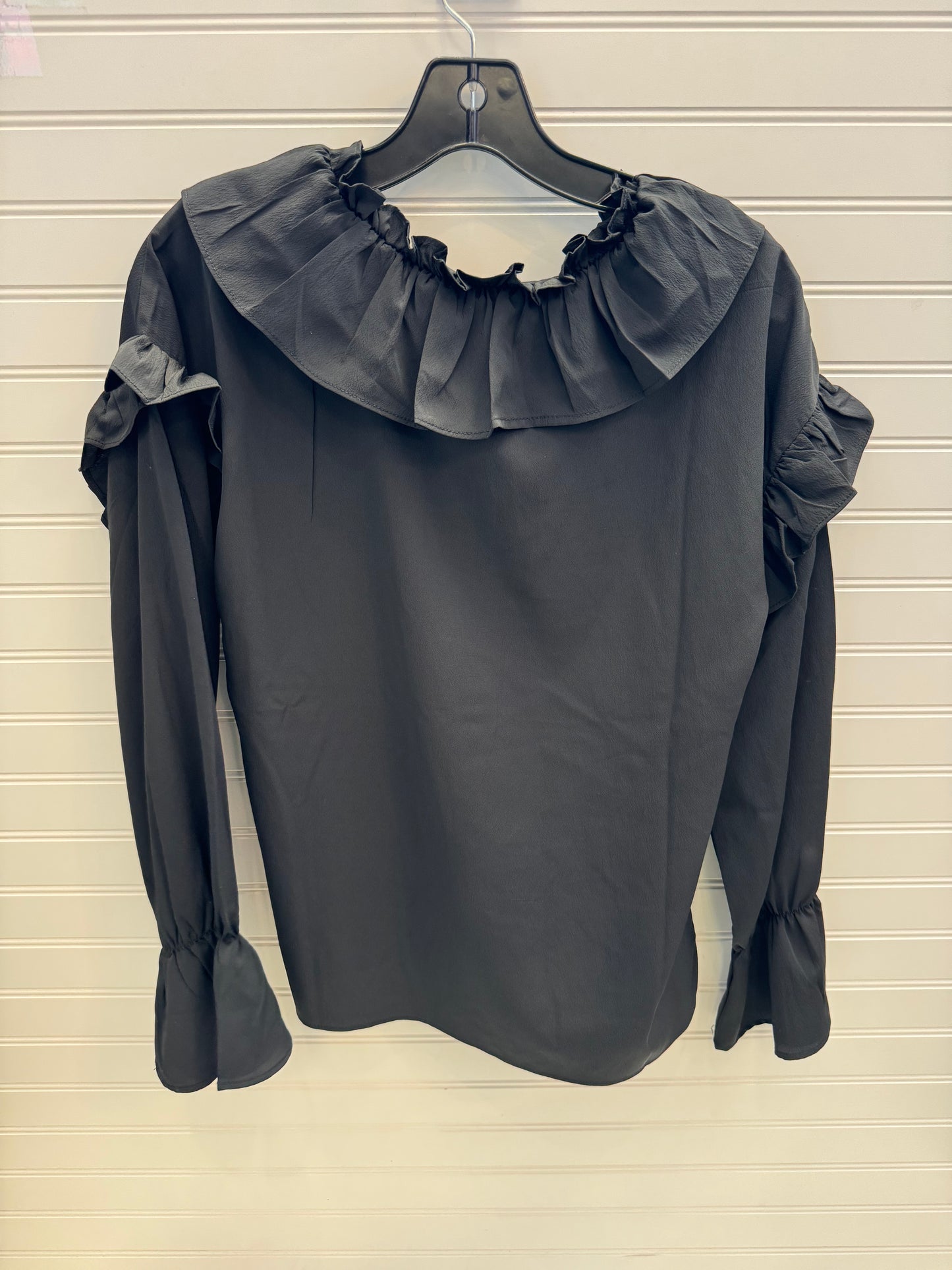 Blouse Long Sleeve By Walter Baker In Black, Size: S