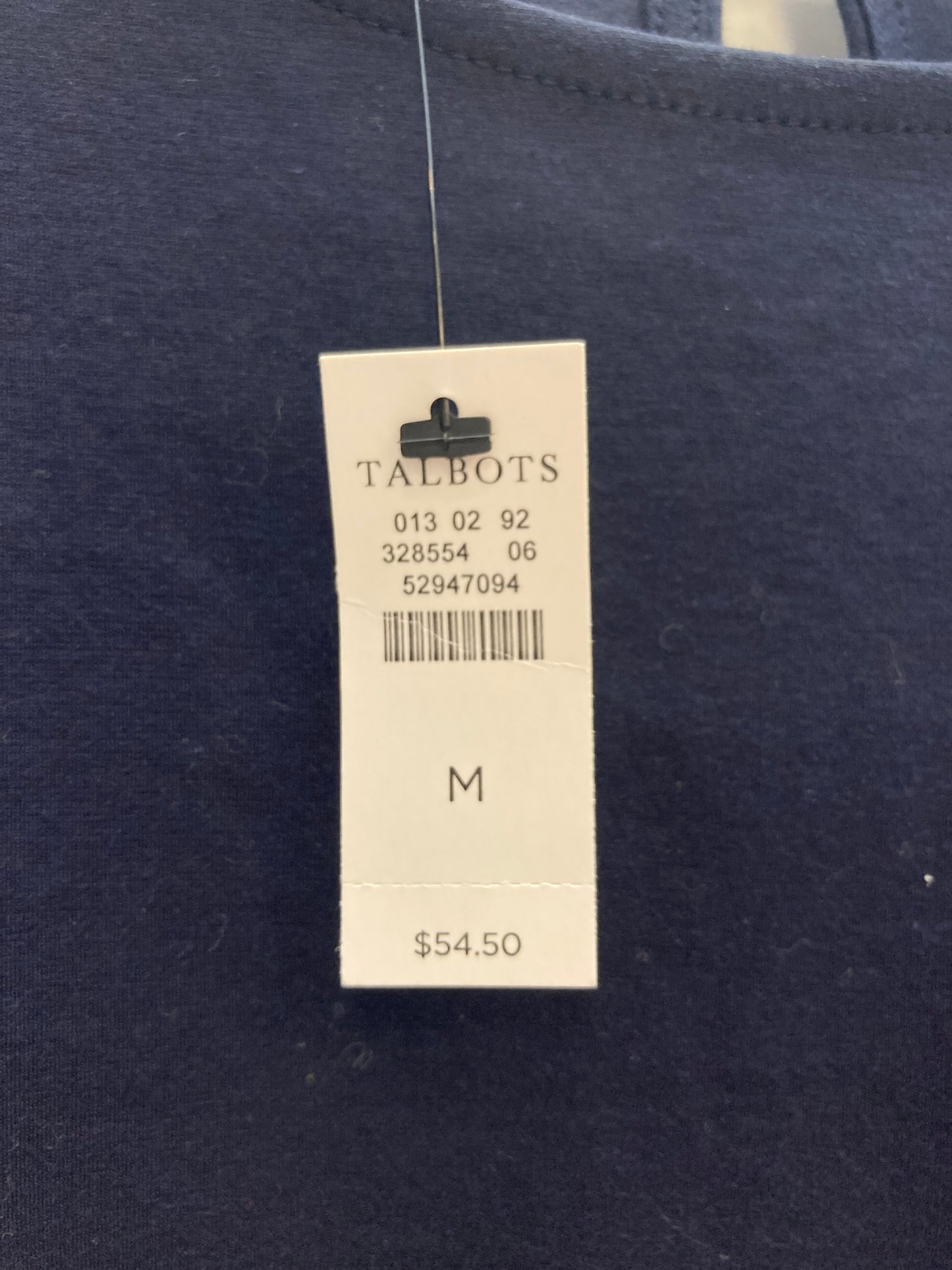 Top Short Sleeve By Talbots In Navy, Size: M