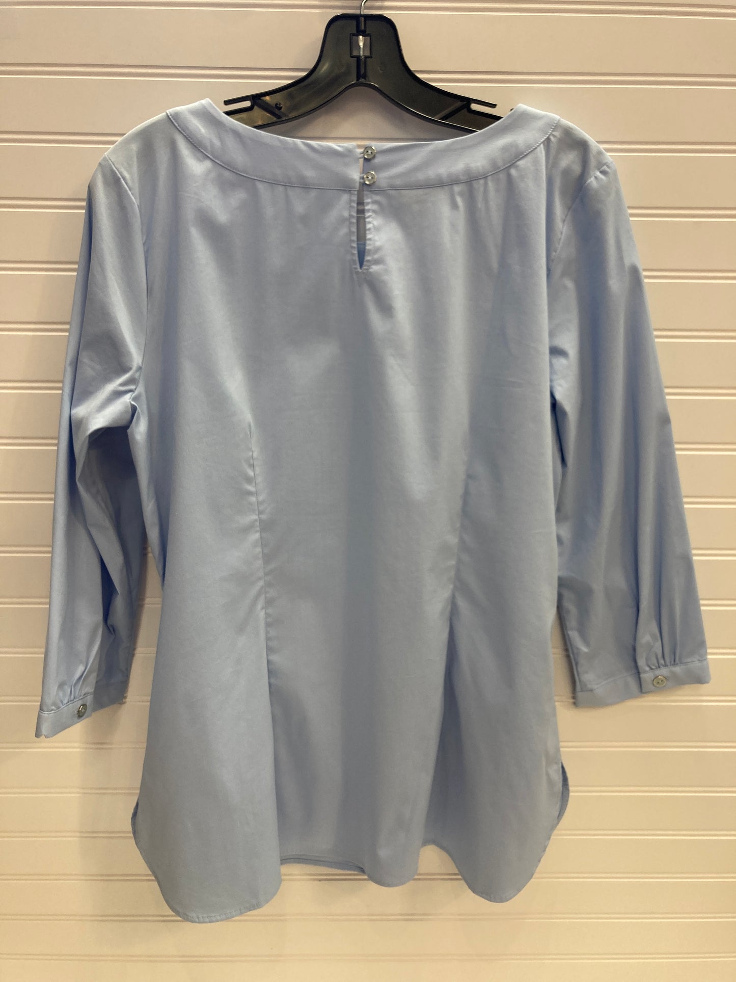 Top 3/4 Sleeve By Talbots In Blue, Size: M