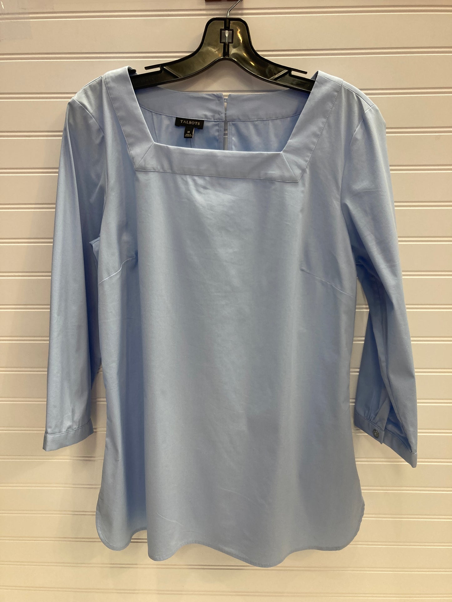 Top 3/4 Sleeve By Talbots In Blue, Size: M