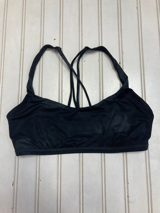 Athletic Bra By Lululemon In Black & Grey, Size: 6