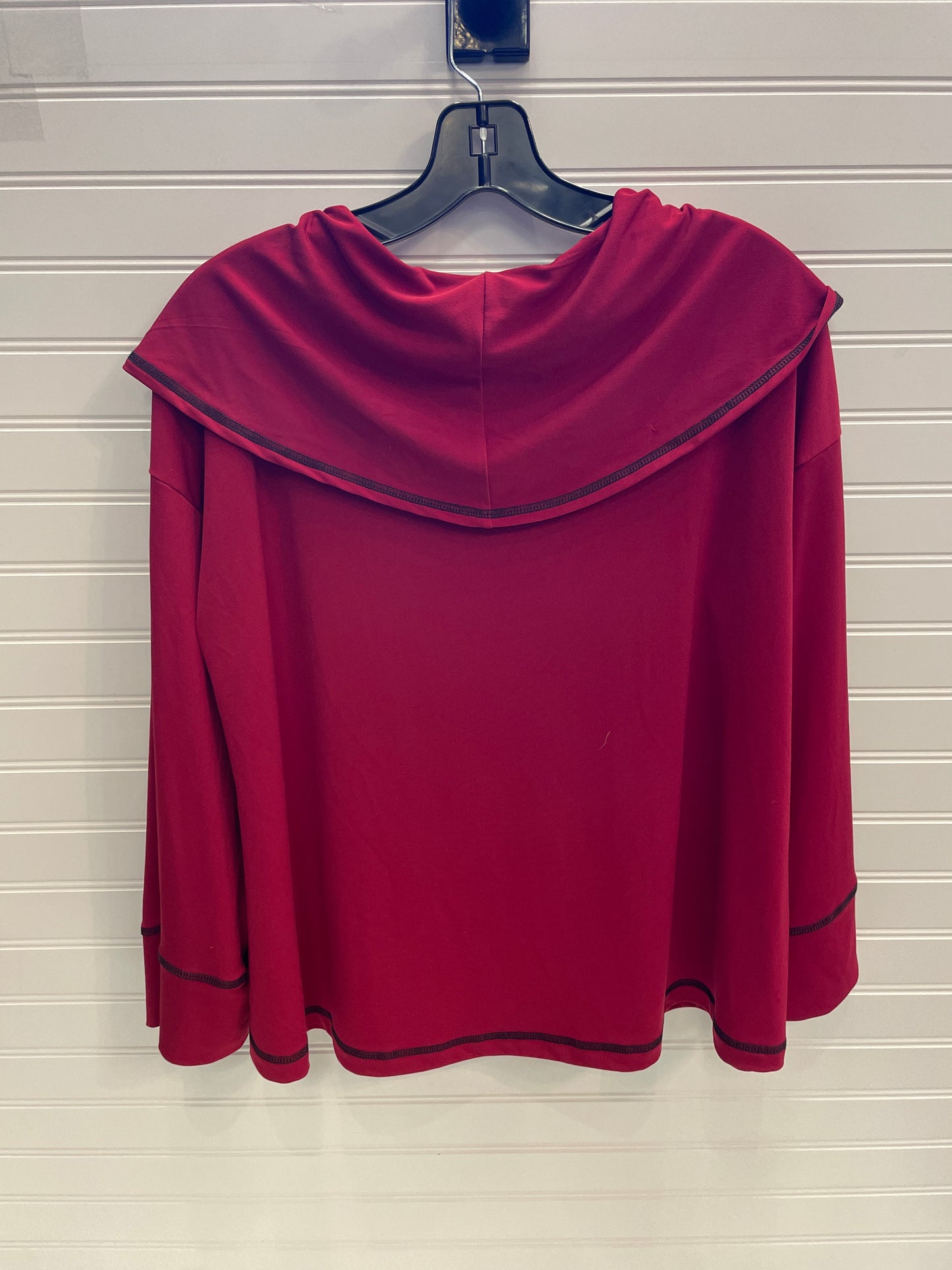 Top Long Sleeve By IC Collection In Red, Size: S