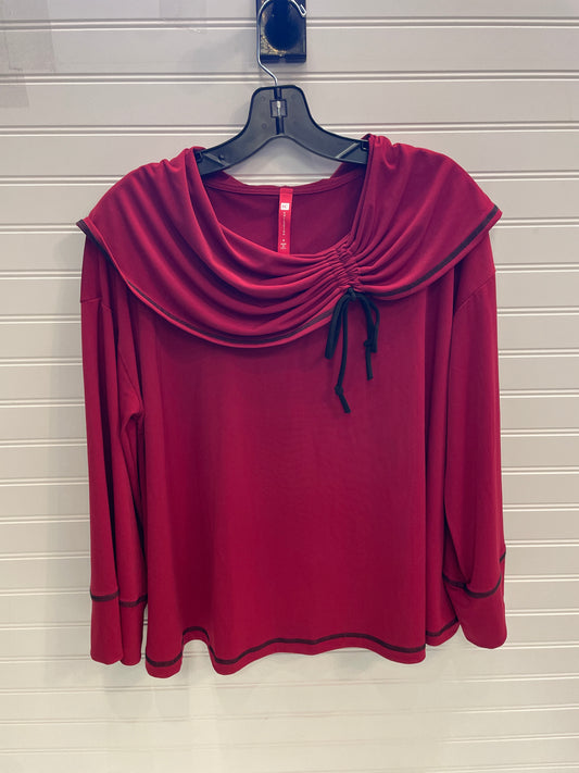 Top Long Sleeve By IC Collection In Red, Size: S