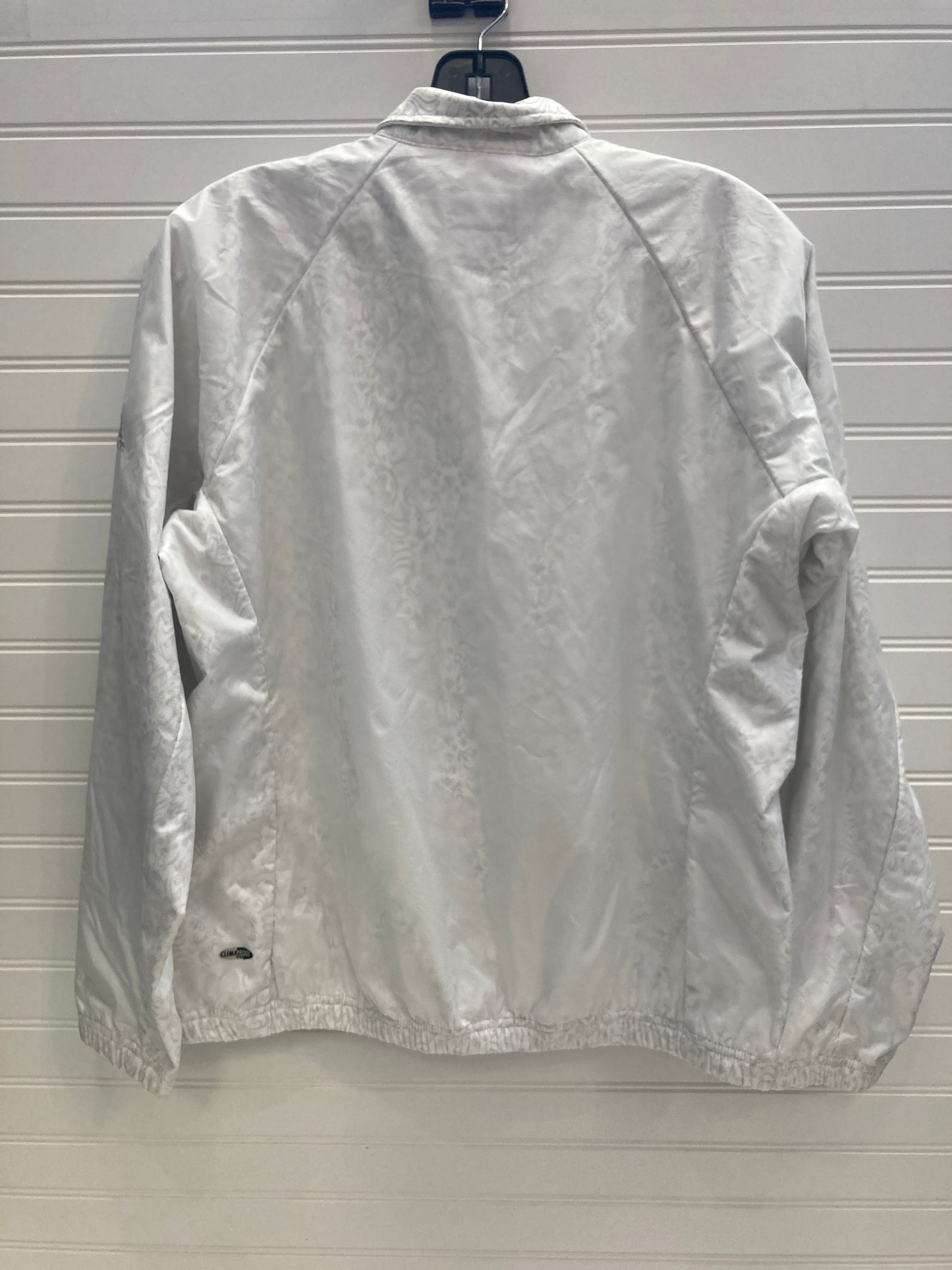 Jacket Windbreaker By Adidas In White, Size: M