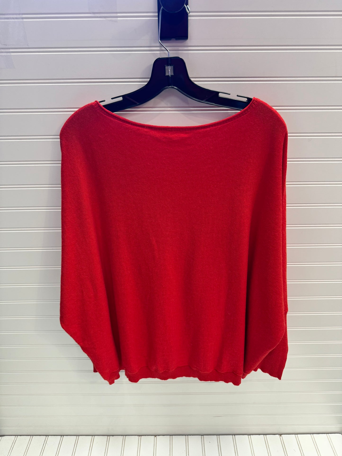 Top 3/4 Sleeve By Eileen Fisher In Orange, Size: L