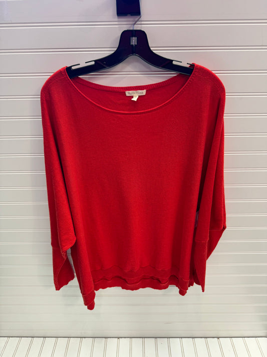 Top 3/4 Sleeve By Eileen Fisher In Orange, Size: L