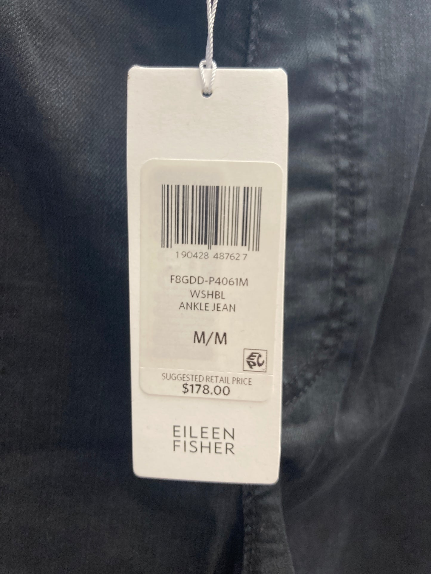 Jeans Wide Leg By Eileen Fisher In Black, Size: M