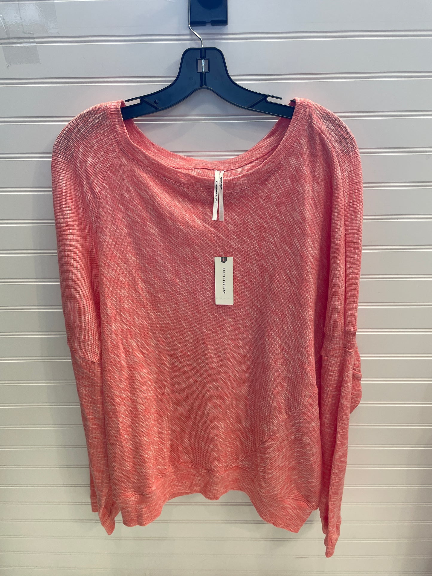 Top Long Sleeve By Anthropologie In Pink, Size: Xl