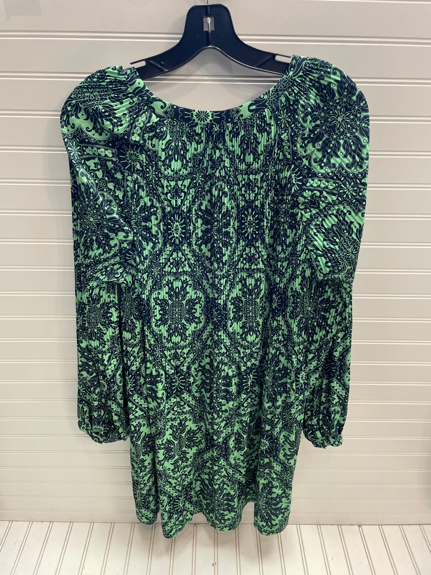 Dress Casual Short By Loft In Blue & Green, Size: Xl