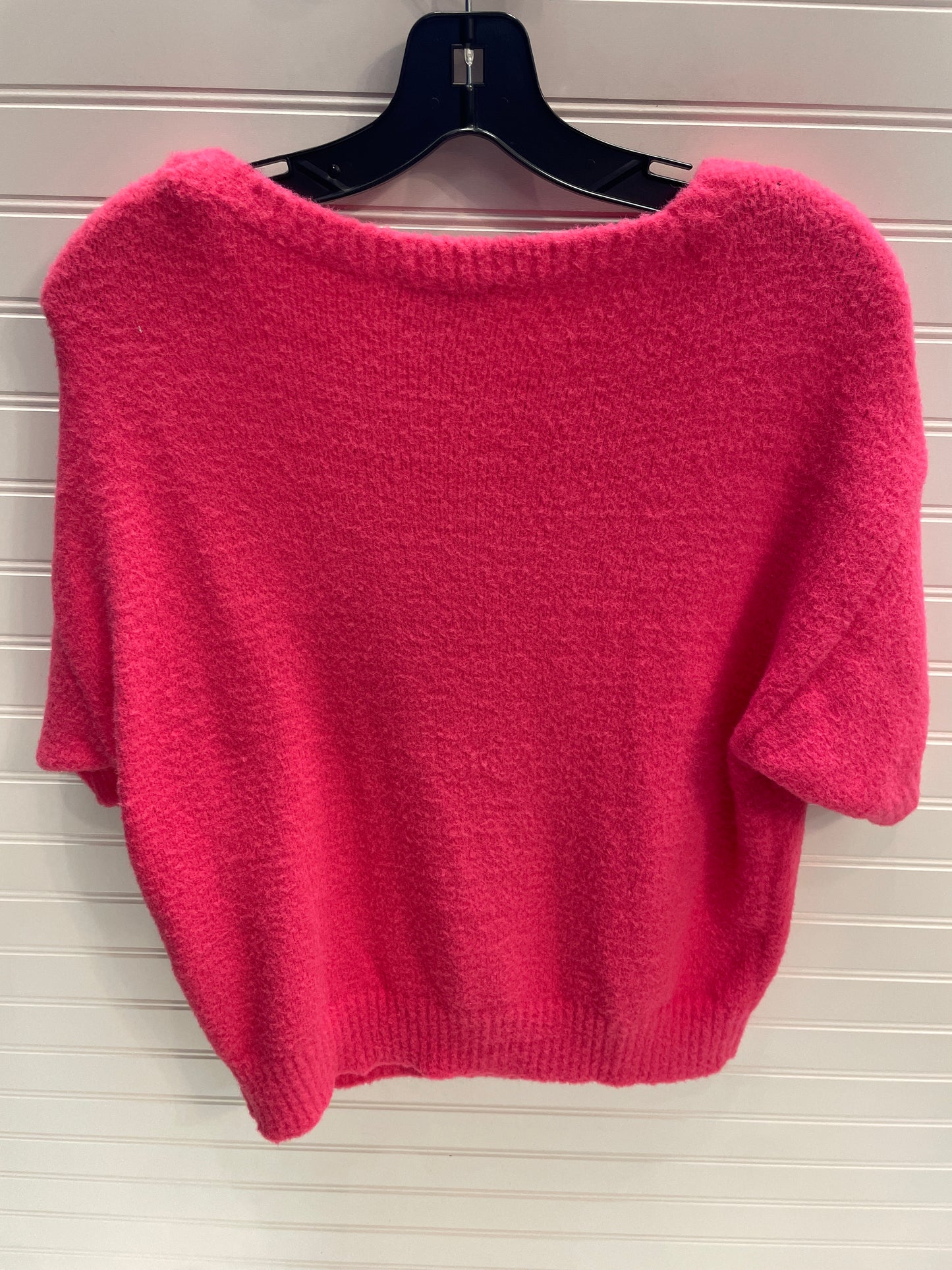 Sweater Short Sleeve By Ann Taylor In Pink, Size: L