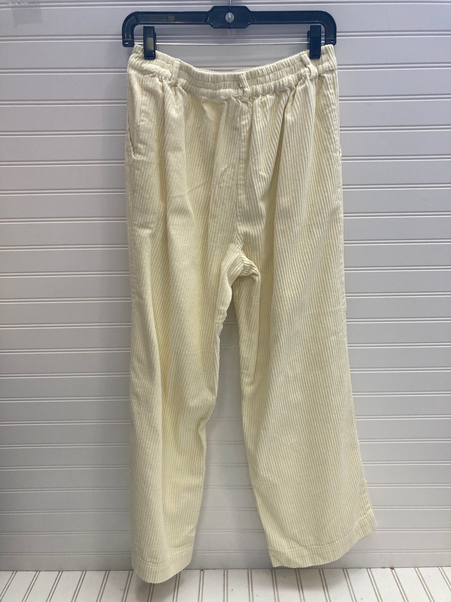 Pants Corduroy By Donni In Cream, Size: S