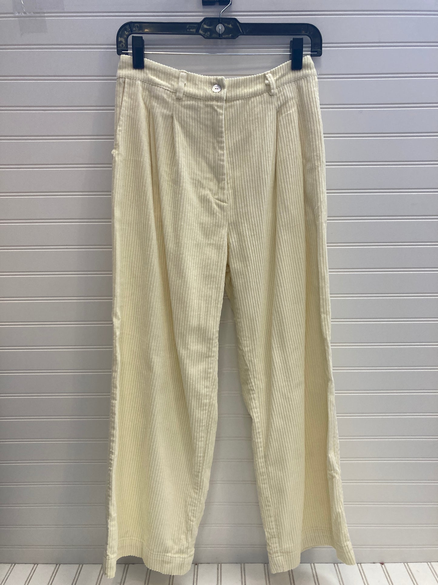 Pants Corduroy By Donni In Cream, Size: S