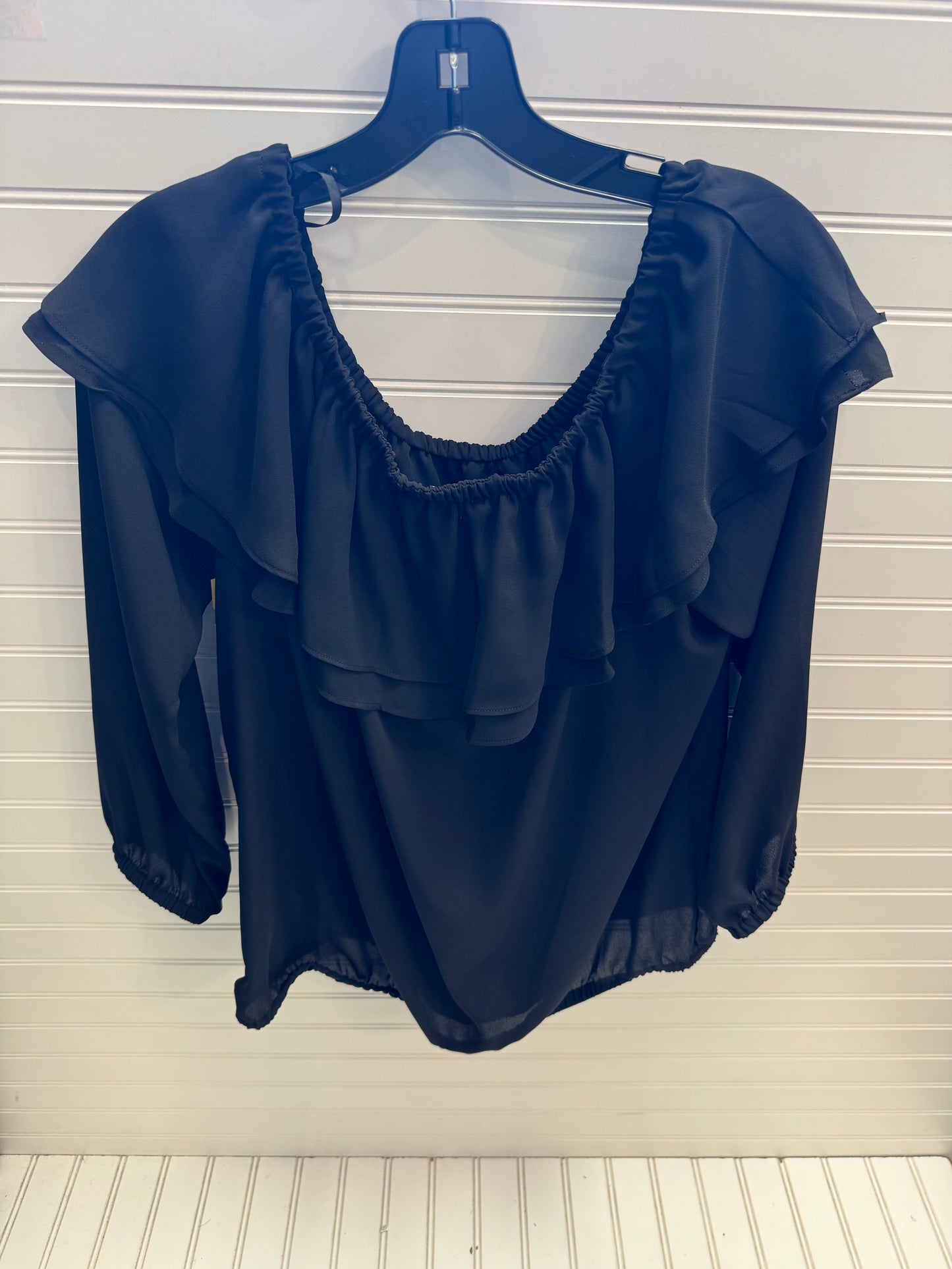 Top Long Sleeve By Michael By Michael Kors In Black, Size: Xl