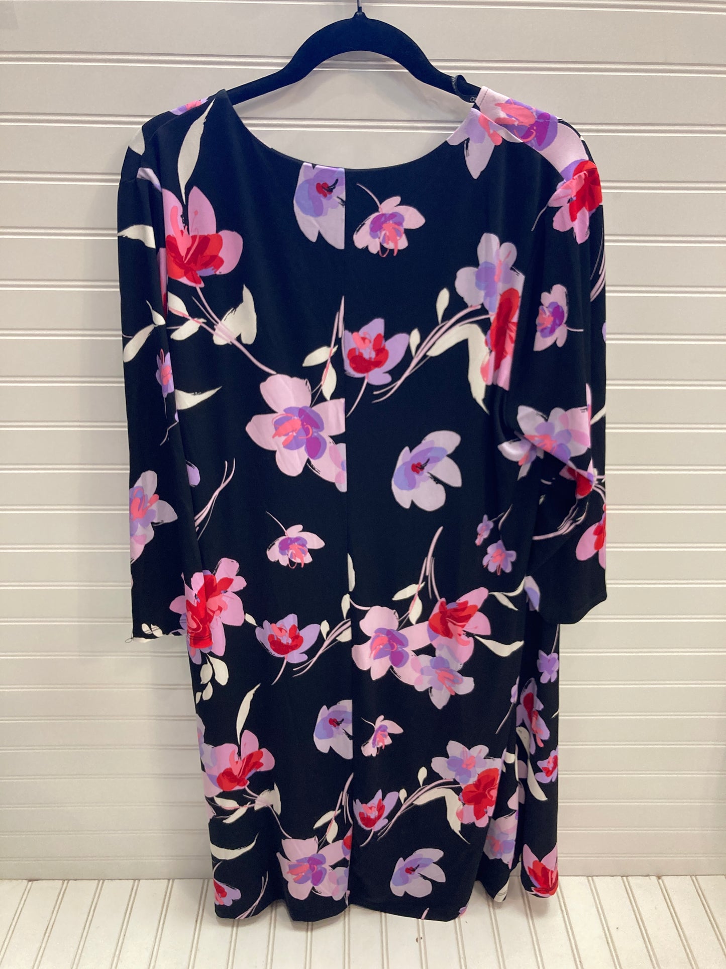 Dress Work By Calvin Klein In Floral Print, Size: 1x