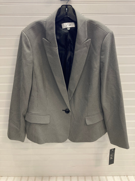 Blazer By Le Suit In Black & White, Size: 18